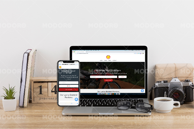 Dự án website Lucky được phát triển bởi MODORO