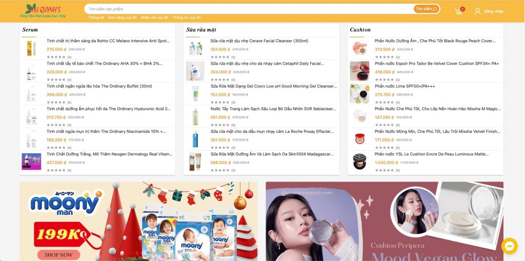 Chuyên mục website Như Quỳnh Mart được phát triển bới MODORO